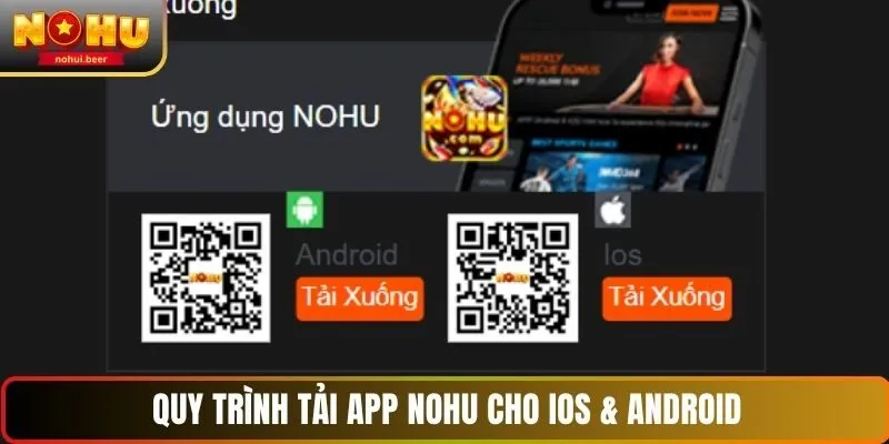 Quy trình tải app NOHU cho IOS & Android